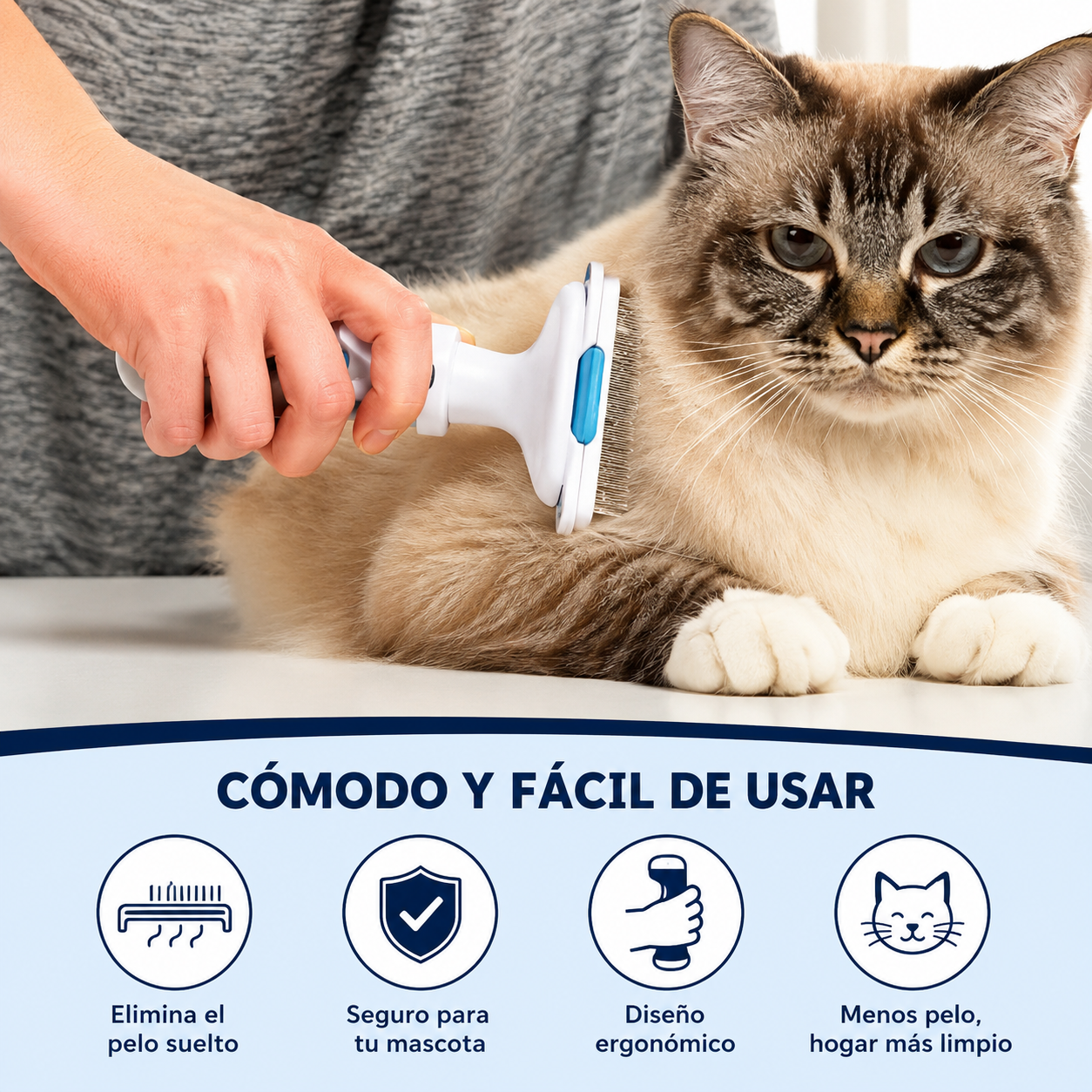 Saca Pelo Quita Deslanador Perro Gato
